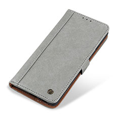 Coque Portefeuille Livre Cuir Etui Clapet T19 pour Apple iPhone 15 Pro Max Gris