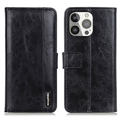 Coque Portefeuille Livre Cuir Etui Clapet T20 pour Apple iPhone 13 Pro Noir