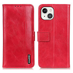 Coque Portefeuille Livre Cuir Etui Clapet T20 pour Apple iPhone 13 Rouge