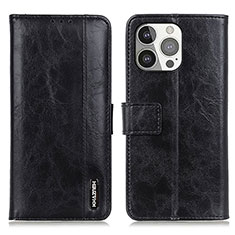 Coque Portefeuille Livre Cuir Etui Clapet T20 pour Apple iPhone 14 Pro Max Noir