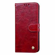 Coque Portefeuille Livre Cuir Etui Clapet T20 pour Huawei P40 Rouge