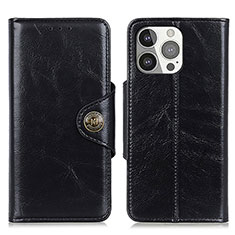 Coque Portefeuille Livre Cuir Etui Clapet T21 pour Apple iPhone 14 Pro Noir