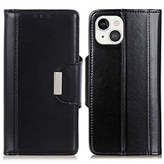 Coque Portefeuille Livre Cuir Etui Clapet T22 pour Apple iPhone 13 Noir