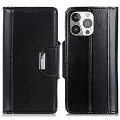 Coque Portefeuille Livre Cuir Etui Clapet T22 pour Apple iPhone 14 Pro Noir