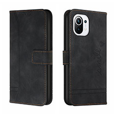 Coque Portefeuille Livre Cuir Etui Clapet T22 pour Xiaomi Mi 11 5G Noir