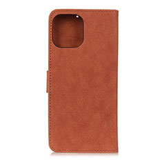 Coque Portefeuille Livre Cuir Etui Clapet T23 pour Xiaomi Mi 11 Lite 4G Marron