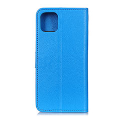 Coque Portefeuille Livre Cuir Etui Clapet T25 pour Xiaomi Mi 11 Lite 4G Bleu Ciel