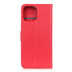 Coque Portefeuille Livre Cuir Etui Clapet T25 pour Xiaomi Mi 11 Lite 5G Rouge