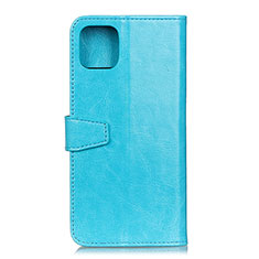 Coque Portefeuille Livre Cuir Etui Clapet T28 pour Xiaomi Mi 11 Lite 4G Bleu Ciel