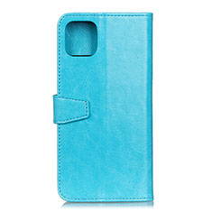 Coque Portefeuille Livre Cuir Etui Clapet T28 pour Xiaomi Mi 11 Lite 5G Bleu Ciel