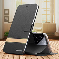 Coque Portefeuille Livre Cuir Etui Clapet TB1 pour Xiaomi Mi 14 5G Noir