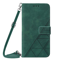 Coque Portefeuille Livre Cuir Etui Clapet Y01B pour Apple iPhone 14 Pro Max Vert