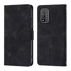 Coque Portefeuille Livre Cuir Etui Clapet Y01B pour Huawei Honor 10X Lite Noir