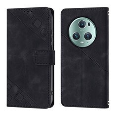 Coque Portefeuille Livre Cuir Etui Clapet Y01B pour Huawei Honor Magic5 Pro 5G Noir