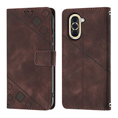 Coque Portefeuille Livre Cuir Etui Clapet Y01B pour Huawei Nova 10 Pro Marron