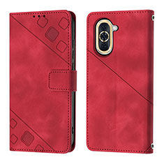 Coque Portefeuille Livre Cuir Etui Clapet Y01B pour Huawei Nova 10 Rouge