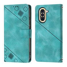 Coque Portefeuille Livre Cuir Etui Clapet Y01B pour Huawei Nova 10 Vert