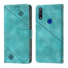 Coque Portefeuille Livre Cuir Etui Clapet Y01B pour Huawei P Smart Z (2019) Vert