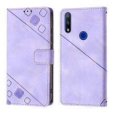 Coque Portefeuille Livre Cuir Etui Clapet Y01B pour Huawei P Smart Z (2019) Violet