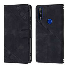 Coque Portefeuille Livre Cuir Etui Clapet Y01B pour Huawei Y9 Prime (2019) Noir