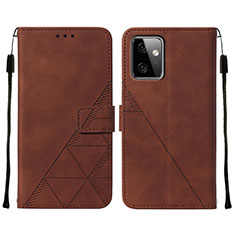 Coque Portefeuille Livre Cuir Etui Clapet Y01B pour Motorola Moto G Power 5G (2023) Marron