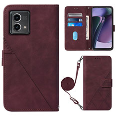 Coque Portefeuille Livre Cuir Etui Clapet Y01B pour Motorola Moto G Stylus (2023) 4G Vin Rouge