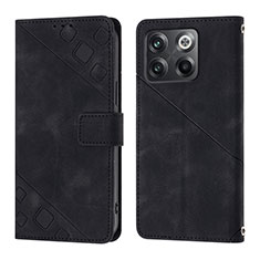 Coque Portefeuille Livre Cuir Etui Clapet Y01B pour OnePlus Ace Pro 5G Noir