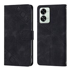 Coque Portefeuille Livre Cuir Etui Clapet Y01B pour OnePlus Nord 2T 5G Noir