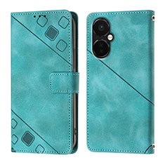 Coque Portefeuille Livre Cuir Etui Clapet Y01B pour OnePlus Nord N30 5G Vert