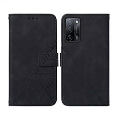 Coque Portefeuille Livre Cuir Etui Clapet Y01B pour Oppo A53s 5G Noir