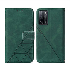 Coque Portefeuille Livre Cuir Etui Clapet Y01B pour Oppo A53s 5G Vert