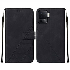 Coque Portefeuille Livre Cuir Etui Clapet Y01B pour Oppo A94 4G Noir