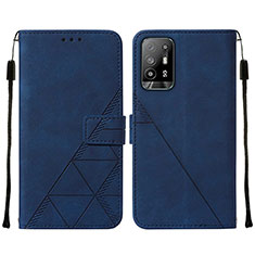 Coque Portefeuille Livre Cuir Etui Clapet Y01B pour Oppo A94 5G Bleu