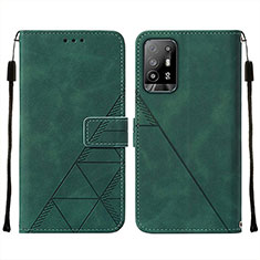 Coque Portefeuille Livre Cuir Etui Clapet Y01B pour Oppo A94 5G Vert