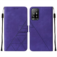 Coque Portefeuille Livre Cuir Etui Clapet Y01B pour Oppo A94 5G Violet