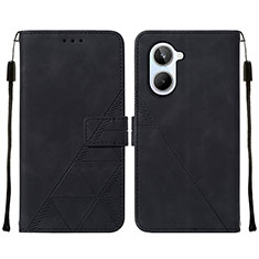 Coque Portefeuille Livre Cuir Etui Clapet Y01B pour Realme 10 4G Noir