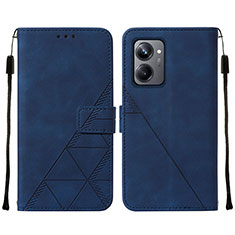 Coque Portefeuille Livre Cuir Etui Clapet Y01B pour Realme 10 Pro 5G Bleu