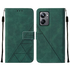 Coque Portefeuille Livre Cuir Etui Clapet Y01B pour Realme 10 Pro 5G Vert