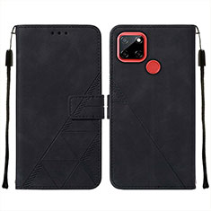 Coque Portefeuille Livre Cuir Etui Clapet Y01B pour Realme 7i RMX2193 Noir