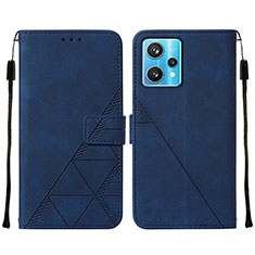 Coque Portefeuille Livre Cuir Etui Clapet Y01B pour Realme 9 5G Bleu