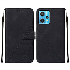 Coque Portefeuille Livre Cuir Etui Clapet Y01B pour Realme 9 Pro+ Plus 5G Noir