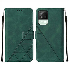 Coque Portefeuille Livre Cuir Etui Clapet Y01B pour Realme C11 (2021) Vert