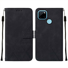 Coque Portefeuille Livre Cuir Etui Clapet Y01B pour Realme C21Y Noir