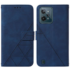 Coque Portefeuille Livre Cuir Etui Clapet Y01B pour Realme C31 Bleu