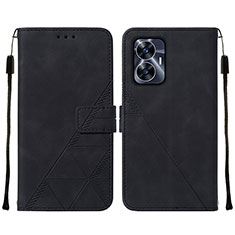 Coque Portefeuille Livre Cuir Etui Clapet Y01B pour Realme C55 Noir