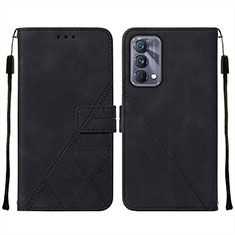 Coque Portefeuille Livre Cuir Etui Clapet Y01B pour Realme GT Master 5G Noir