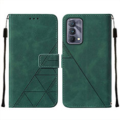 Coque Portefeuille Livre Cuir Etui Clapet Y01B pour Realme GT Master 5G Vert