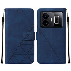 Coque Portefeuille Livre Cuir Etui Clapet Y01B pour Realme GT Neo5 5G Bleu