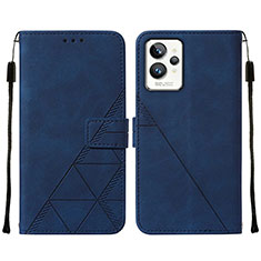 Coque Portefeuille Livre Cuir Etui Clapet Y01B pour Realme GT2 Pro 5G Bleu