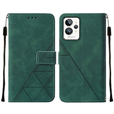 Coque Portefeuille Livre Cuir Etui Clapet Y01B pour Realme GT2 Pro 5G Vert